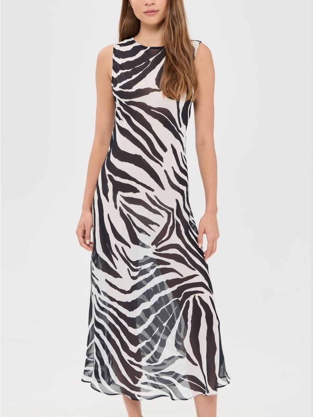 VRG GRL Zebra Print Dress | Size S |
